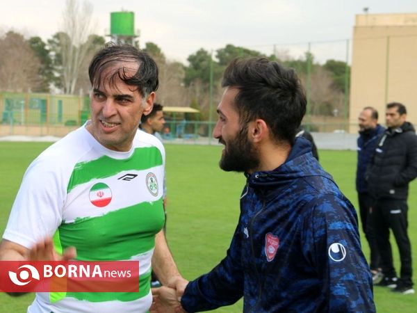 در حاشیه تمرینات تیم فوتبال سپیدرود رشت در اصفهان