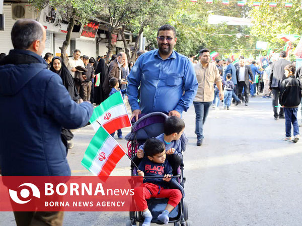 راهپیمایی 13 آبان در ساری