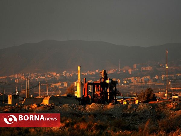غروب پاییزی- غرب تهران