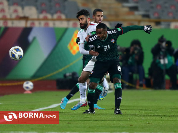دیدار تیم های فوتبال ایران - امارات
