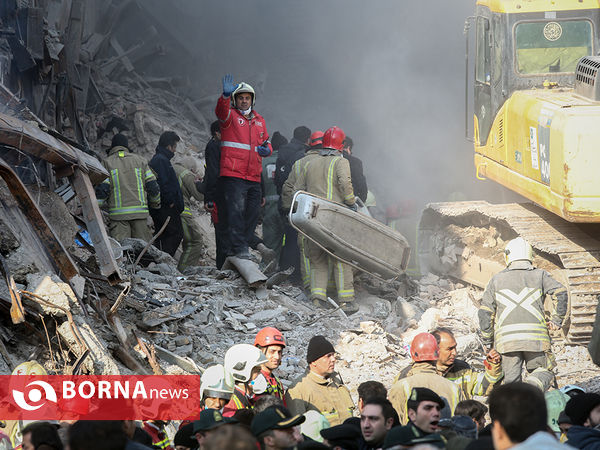 پیدا شدن پیکر آتش نشانان