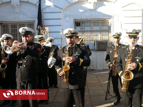 مراسم تشییع پیکر مطهر ۸ شهید گمنام در رشت