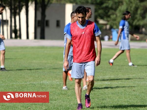 در حاشیه تمرینات آماده سازی تیم فوتبال سپیدرود در تهران