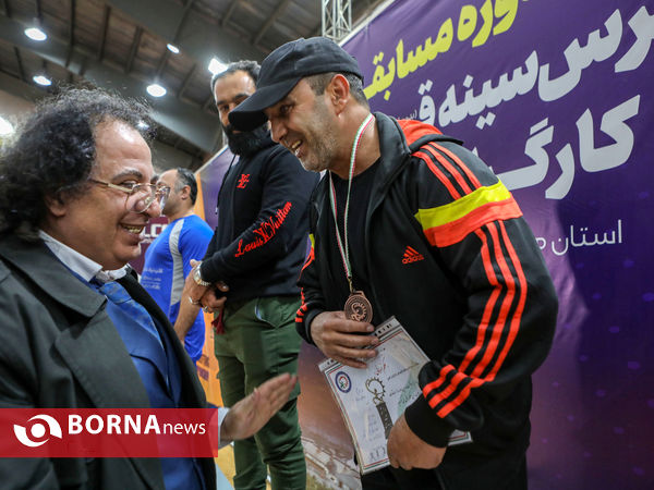 رقابت های پرس سینه قهرمانی کارگران کشور