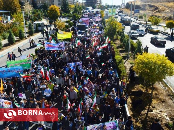 راهپیمایی 13 آبان در شهرستان پردیس