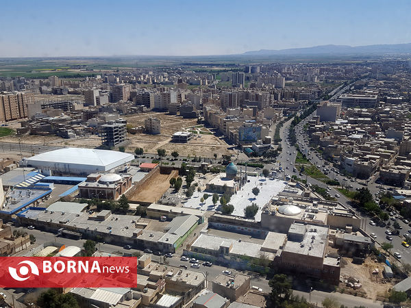 تصاویر هوایی از قم در نخستین روز از سال 1400