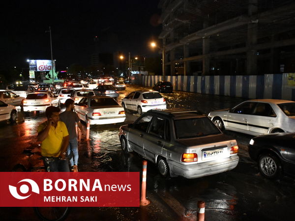 خسارت های باران و طوفان در اراک