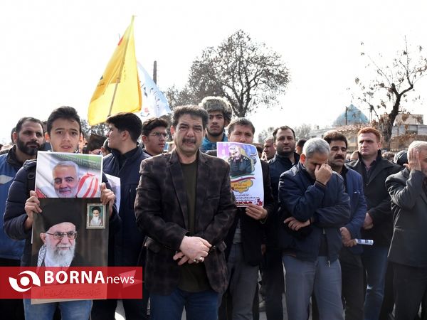 راهپیمایی مردم اگر در پی شهادت سردار قاسم سلیمانی