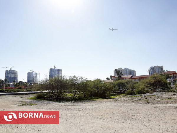 نمایی از برج سازی در جزیره کیش
