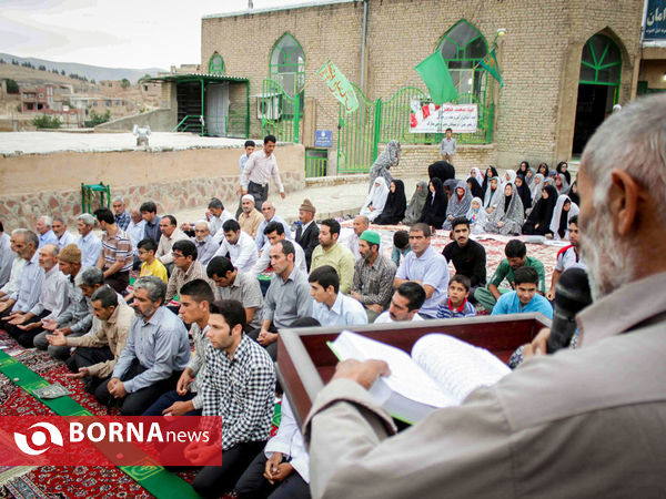 نماز عید فطر در روستای  باباامان - خراسان شمالی