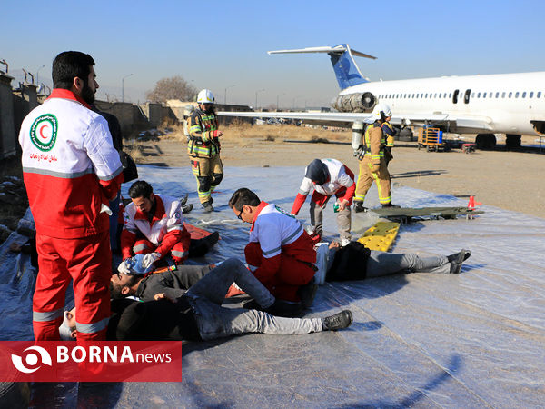 مانور امداد و نجات در فرودگاه مشهد