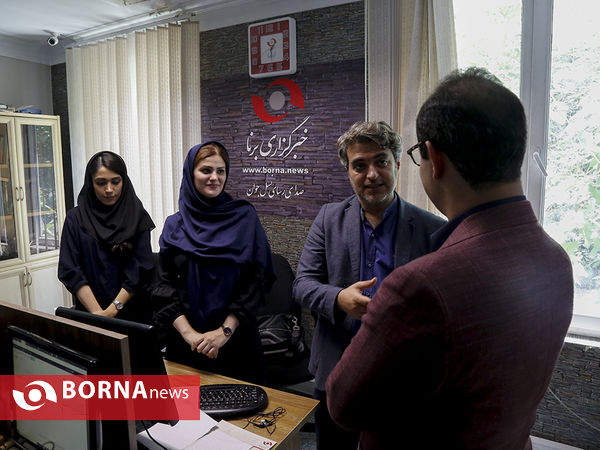 حضور حجت نظری در خبرگزاری برنا