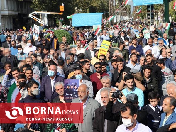 راهپیمایی ۱۳ آبان - رشت