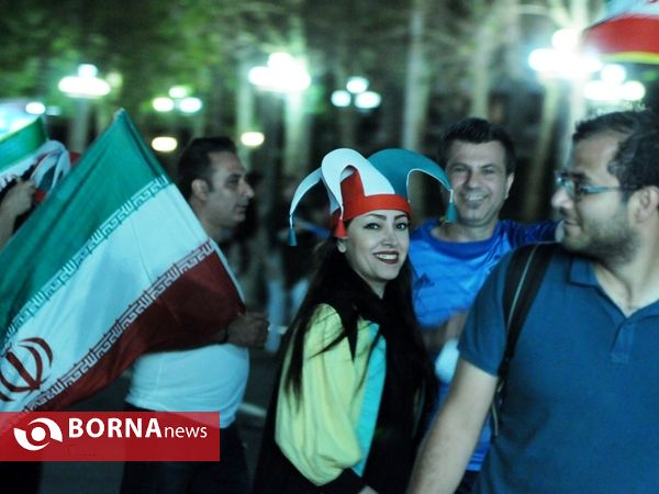 در حاشیه دیدار ایران و اسپانیا استادیوم آزادی تهران