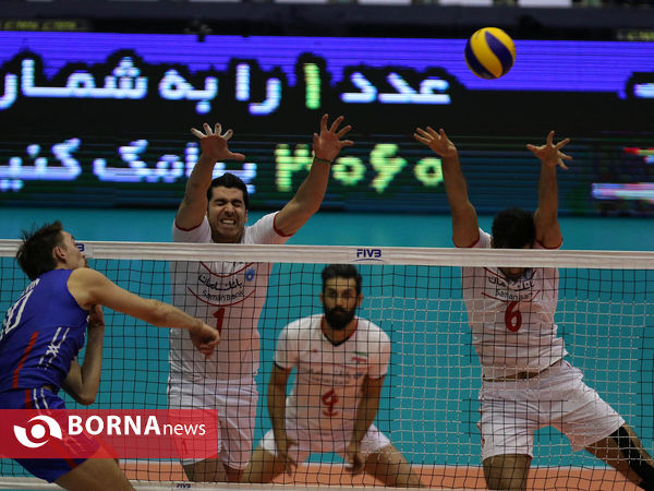 دیدار تیم ملی والیبال ایران - روسیه