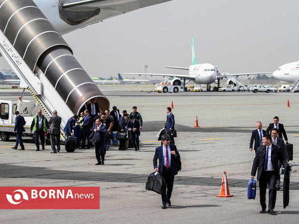 ورود رئیس جمهور قزاقستان به ایران