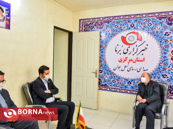 حضور فرماندار اراک در دفتر خبرگزاری برنا