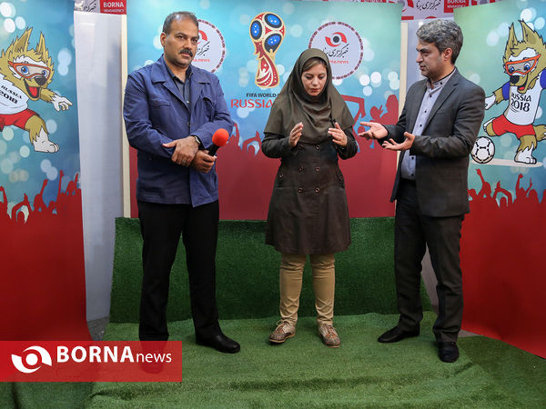 افتتاح استودیو ویژه جام جهانی خبرگزاری برنا