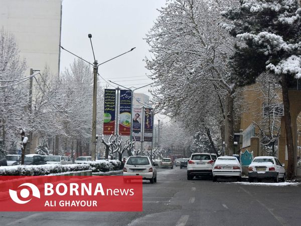اولین برف زمستانی در ارومیه