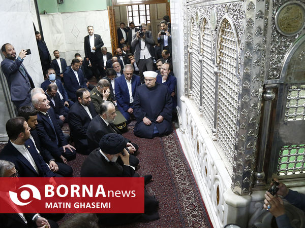 بازدید رییس جمهور از مسجد امویی دمشق
