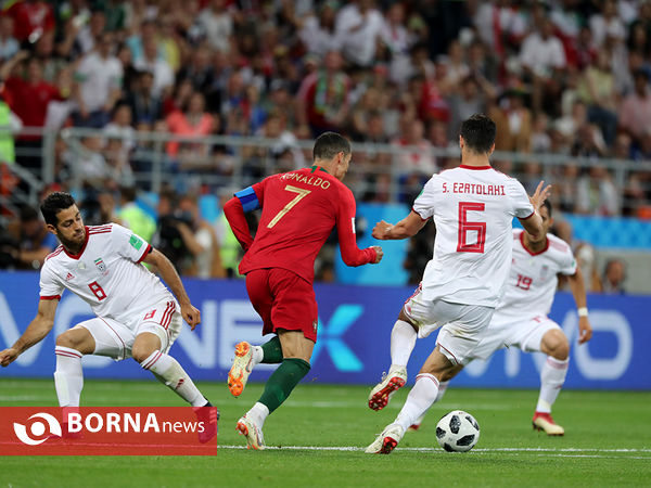 دیدار تیم‌های ملی فوتبال ایران و پرتغال