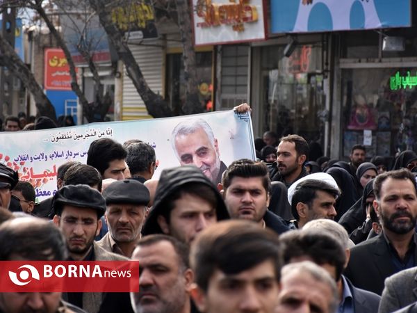 راهپیمایی مردم اگر در پی شهادت سردار قاسم سلیمانی