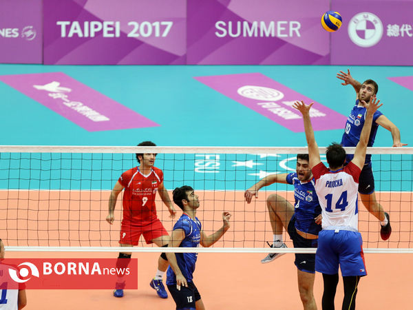 دیدار تیم های والیبال دانشجویان ایران - جمهوری چک