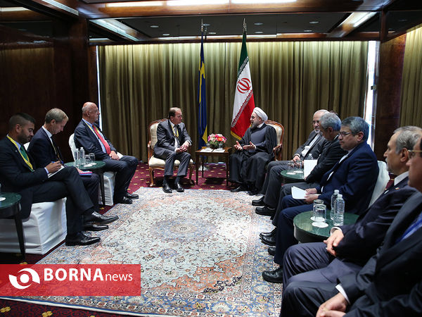 دیدار رئیس جمهوری  با نخست وزیر سوئد