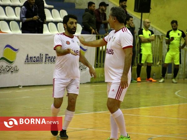 دیدار خیریه فوتسال هنرمندان گیلان- ستارگان هنر ایران