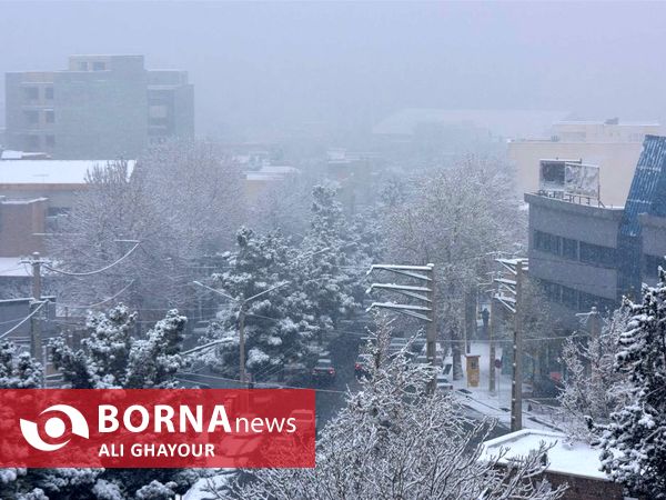 اولین برف زمستانی در ارومیه