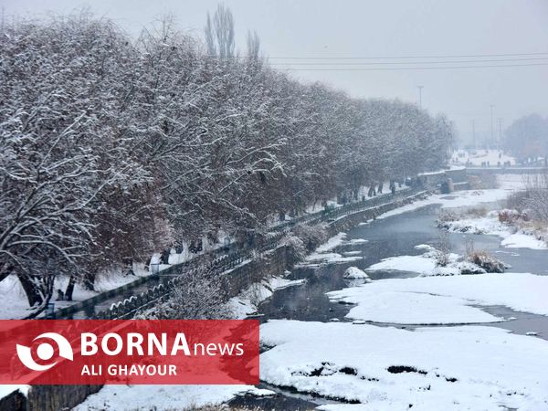 اولین برف زمستانی در ارومیه