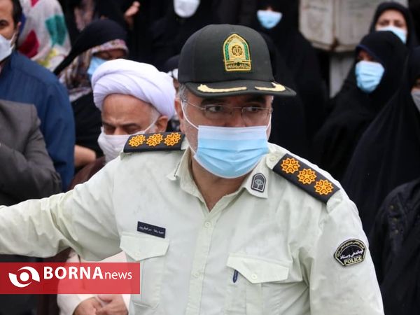 تشییع پیکر پاک دو شهید نیروی انتظامی در گیلان- لنگرود