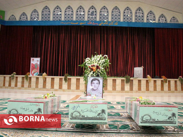 استقبال از شهدای گمنام در فرودگاه شیراز