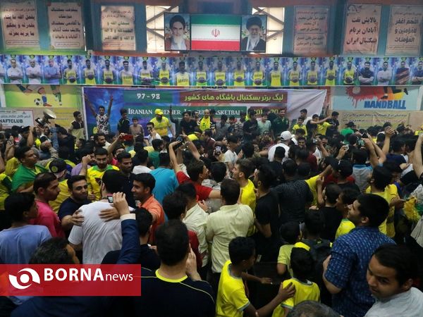 دیدار چهارم فینال تیم های بسکتبال پالایش نفت آبادان - شهرداری گرگان