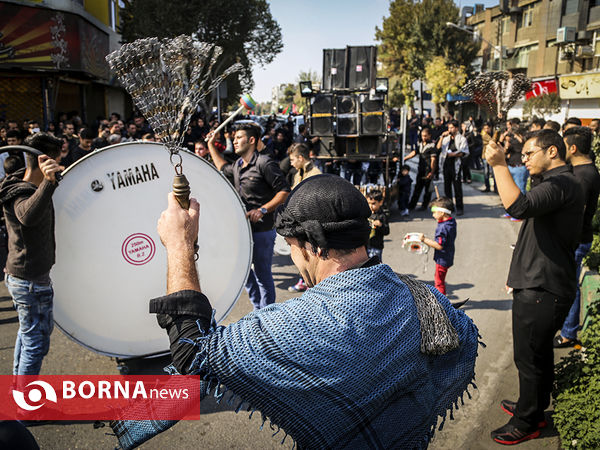 عزاداری دسته جات روز عاشورا در محله دولت آباد - شهر ری