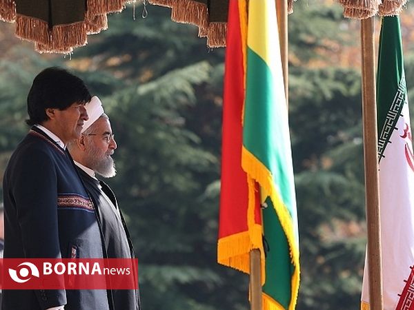 استقبال رسمی دکتر روحانی از رئیس‌‌جمهور بولیوی