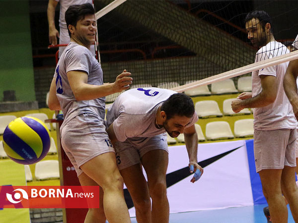 آخرین تمرین تیم ملی والیبال قبل از مسابقات جام جهانی