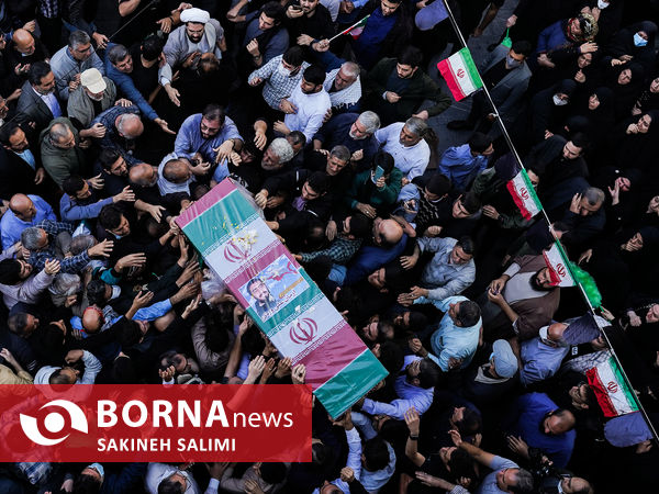 تشییع پیکر طلبه شهید آرمان علی‌وردی