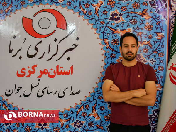 حضور اعضای تیم فوتبال آلومینیوم در دفتر خبرگزاری برنا