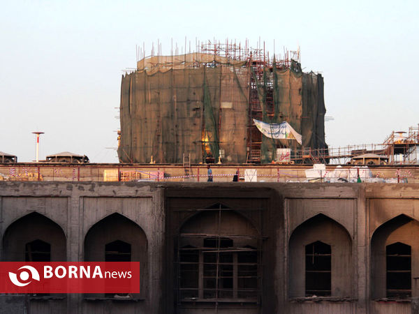 نجف - ساخت صحن حضرت زهرا و ترمیم گنبد حرم امام علی (ع)