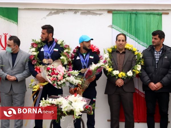 مراسم استقبال از قهرمانان آسیایی قایقرانی در بندرانزلی