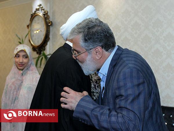 رییس جمهوری در دیدار امیر جانباز عباس طائفه