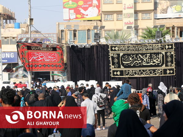 ازدحام زائران حسيني در نجف اشرف در آستانه اربعين