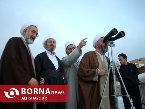 تلاش برای رویت هلال ماه شوال در ارومیه 