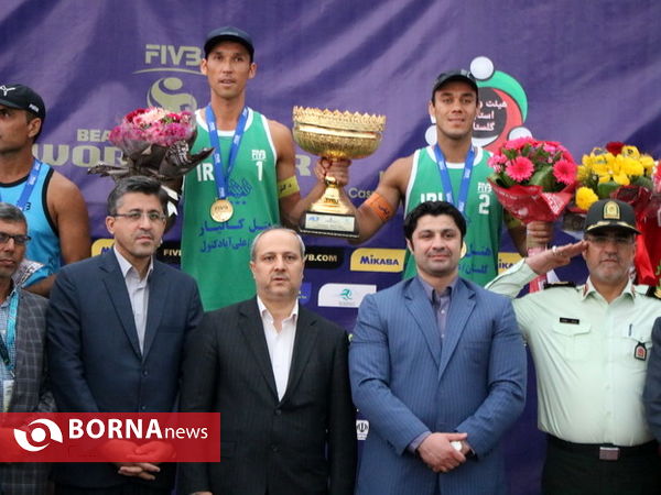 اختتامیه مسابقات والیبال ساحلی تور تک ستاره جهانی در استان گلستان شهرستان بندرترکمن