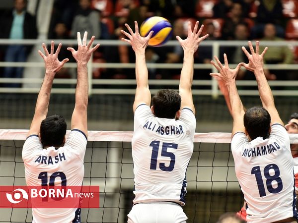 جدال والیبالی تیم های شهرداری ارومیه و شهرداری ورامین