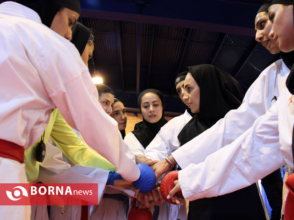 تمرین تیم ملی کاراته بانوان