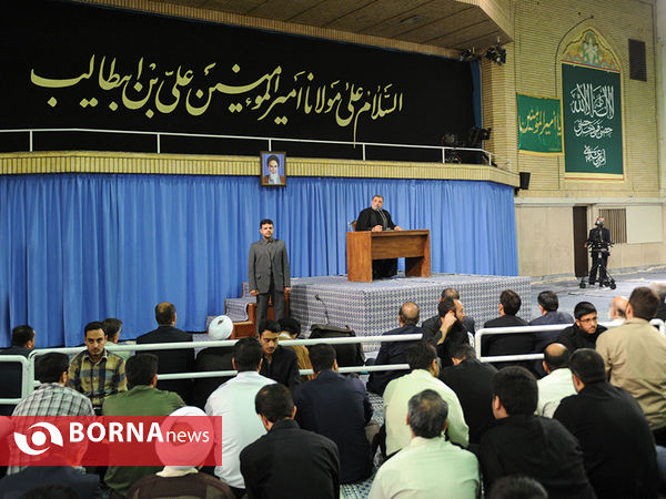 مراسم سوگواری امام علی (ع) درحضور رهبر معظم انقلاب