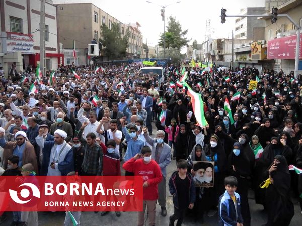 راهپیمایی ۱۳ آبان در زاهدان