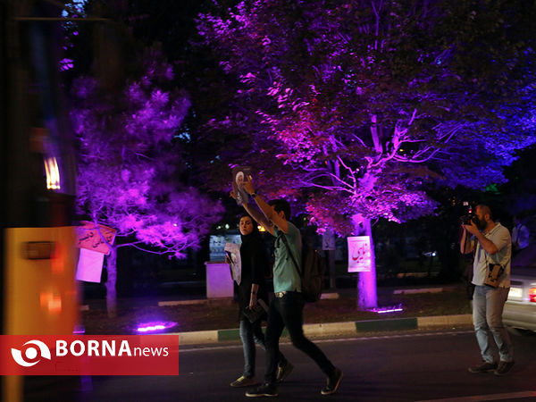 تبلیغات خیابانی هواداران نامزدهای ریاست جمهوری